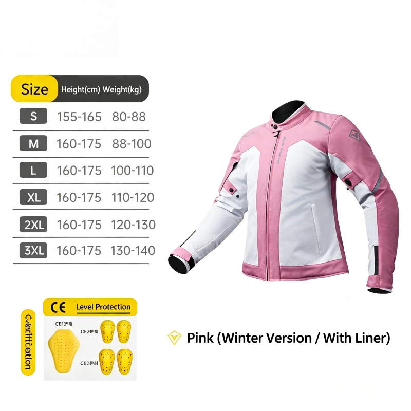 Winter Clothing Articles - Wintermotorjas Dames Waterdicht Winddicht Moto Racing-jas