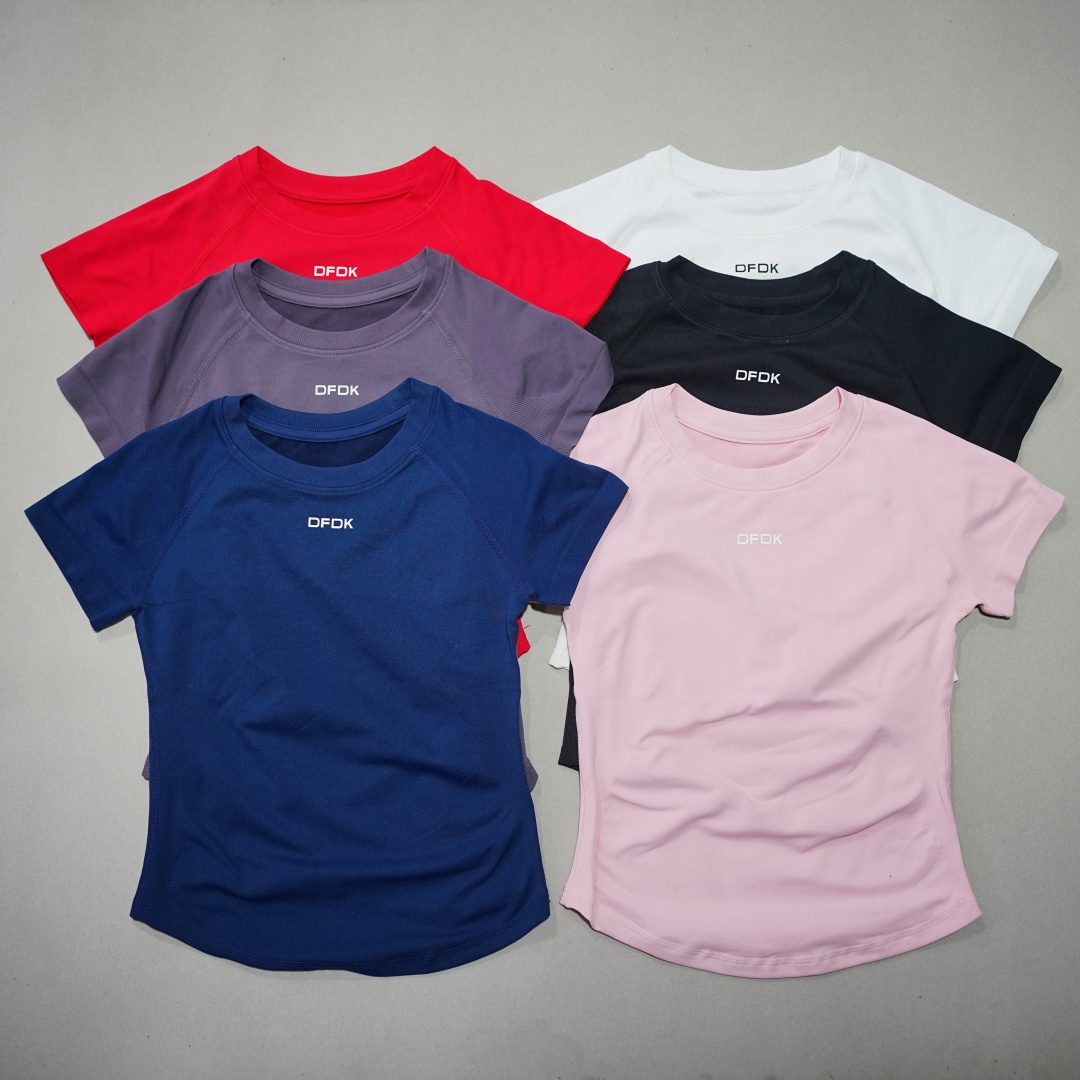 Winter Yoga Clothing - DFDK Dames elastisch slank T-shirt met