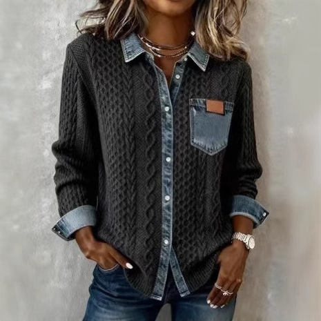Winter Clothing Layers - Abbigliamento Donna Autunno Lange mouwen Revers