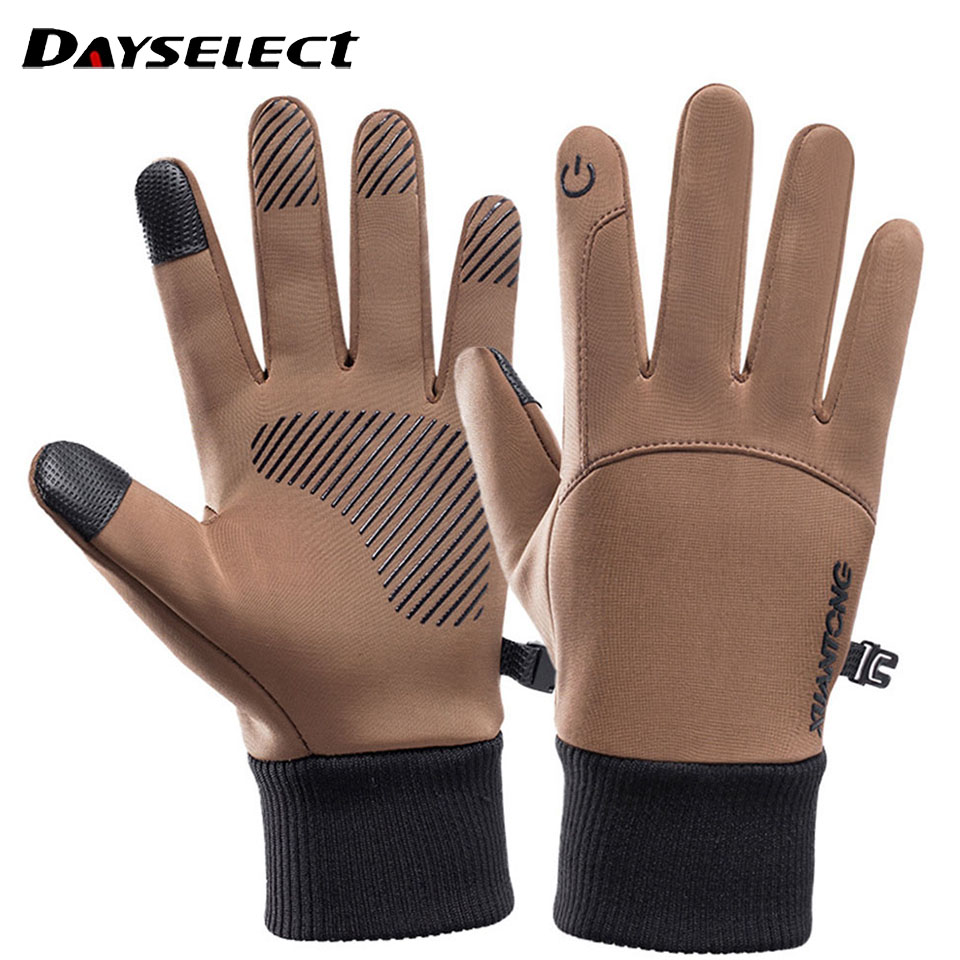 Knit Glove Touch Screen - 1 Paar Buitenhandschoenen Herfst Winter Gewatteerd