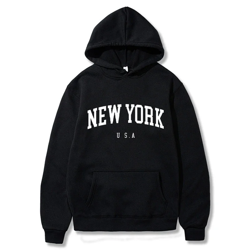 Winter Clothing New York - New York Print Mannen Vrouwen Hoodies