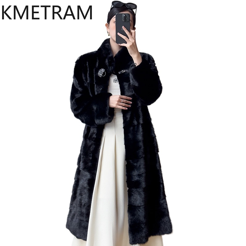 Echte hele nertsbontjas Vrouw  - Quality Winter Clothing Jacket recensie en prijs