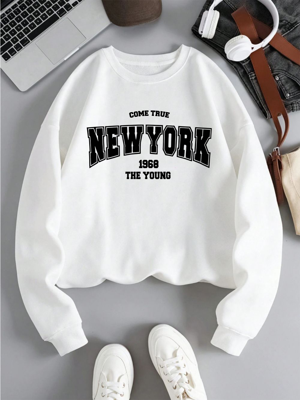 New York 1968 damessweatshirt  - Winter Clothing New York recensie en prijs